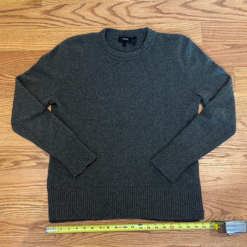 Women’s Green/Gray Marled Cashmere Sweater